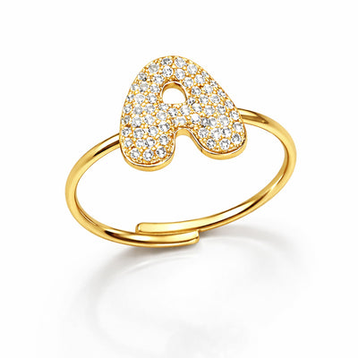 Anelli Abc New Lettera A Oro