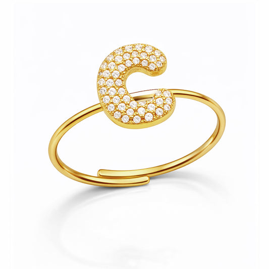 Anelli Abc New Lettera C Oro