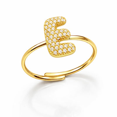 Anelli Abc New Lettera E Oro