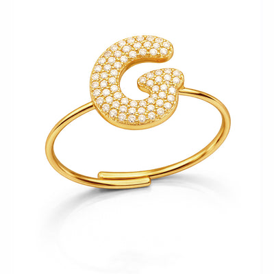Anelli Abc New Lettera G Oro