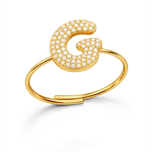 Anelli Abc New Lettera G Oro