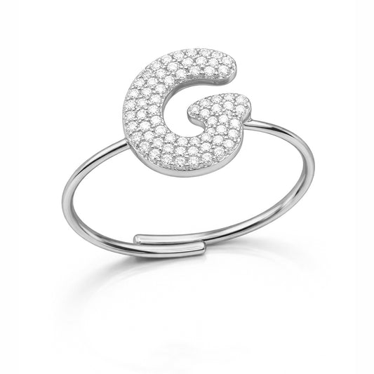 Anelli Abc New Lettera G Argento