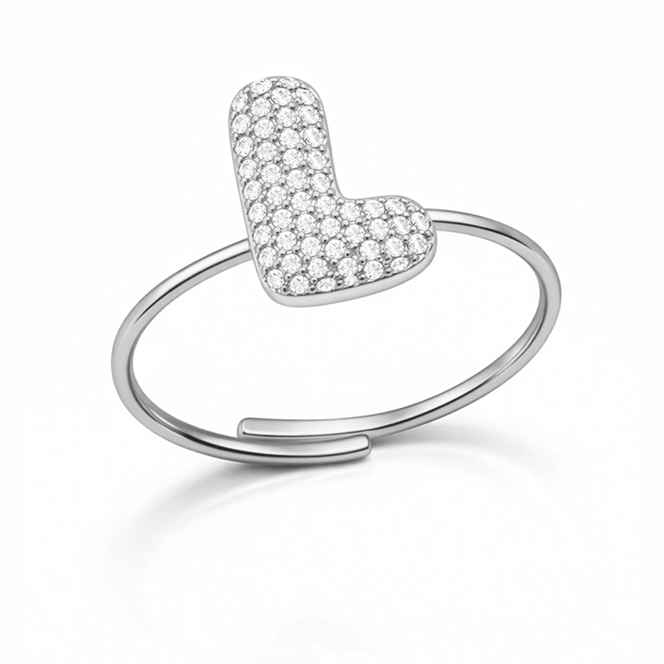 Anelli Abc New Lettera L Argento