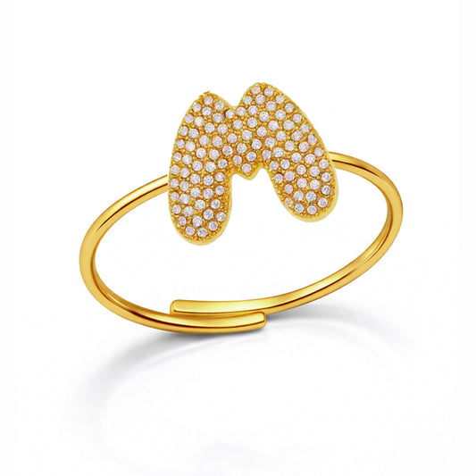 Anelli Abc New Lettera M Oro
