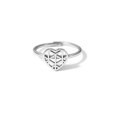 Cuore bucato argento