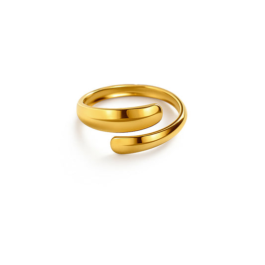 Anello fascia oro Contrarie