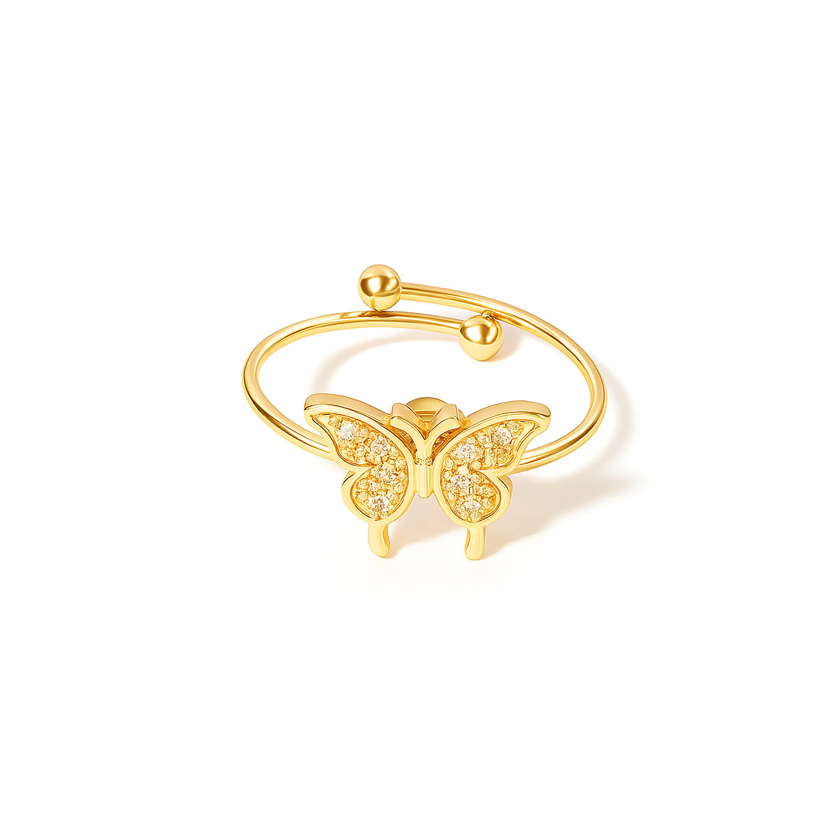 Anello farfalla oro