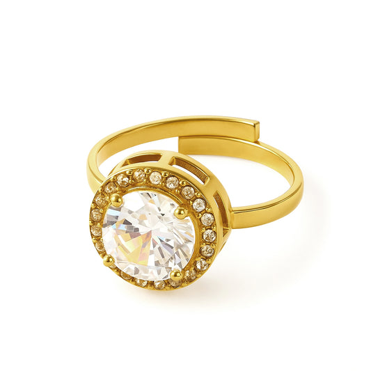 Anello punto luce oro
