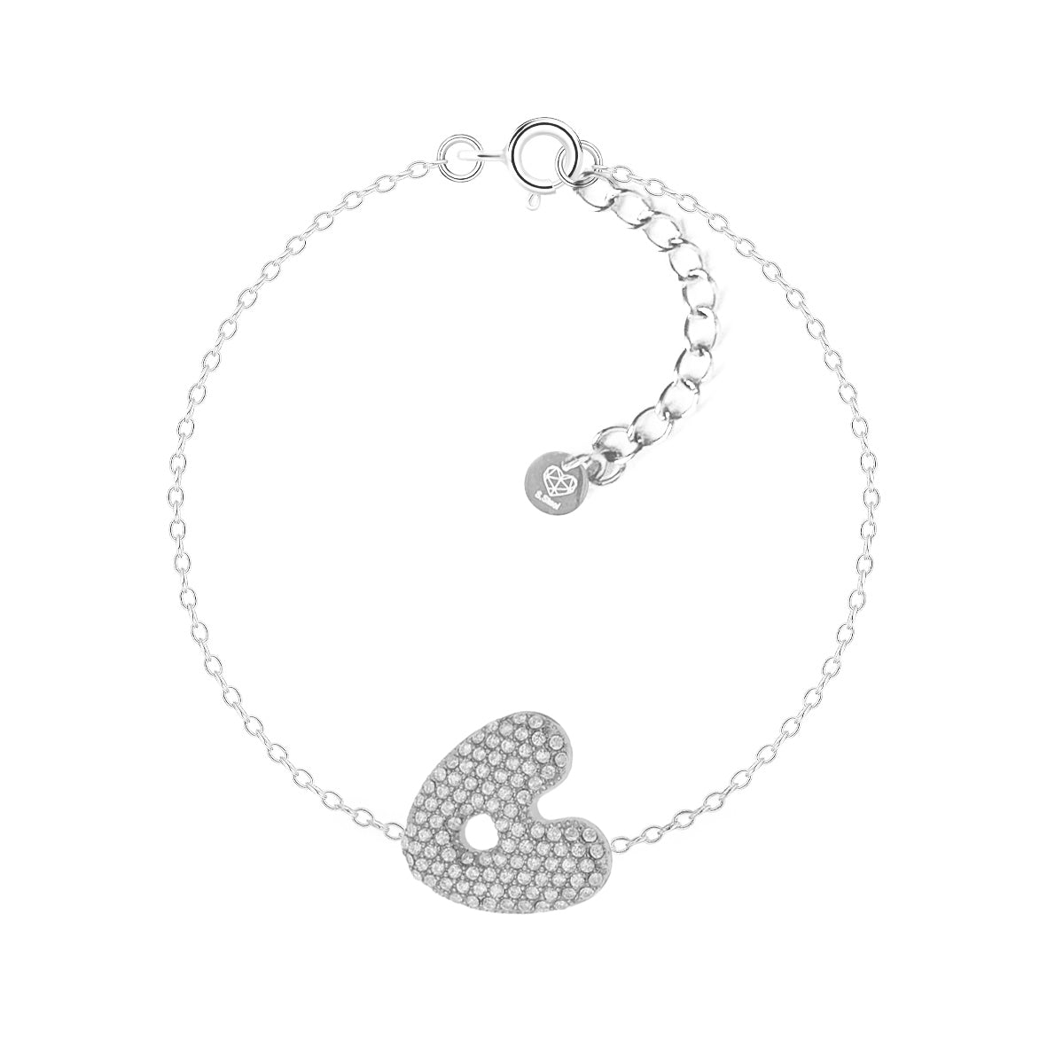 Bracciale Abc New Lettera A Argento