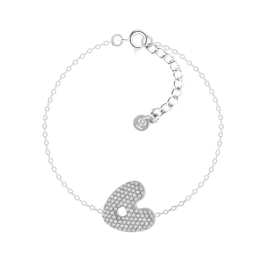Bracciale Abc New Lettera A Argento
