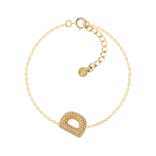 Bracciale Abc New Lettera D Oro