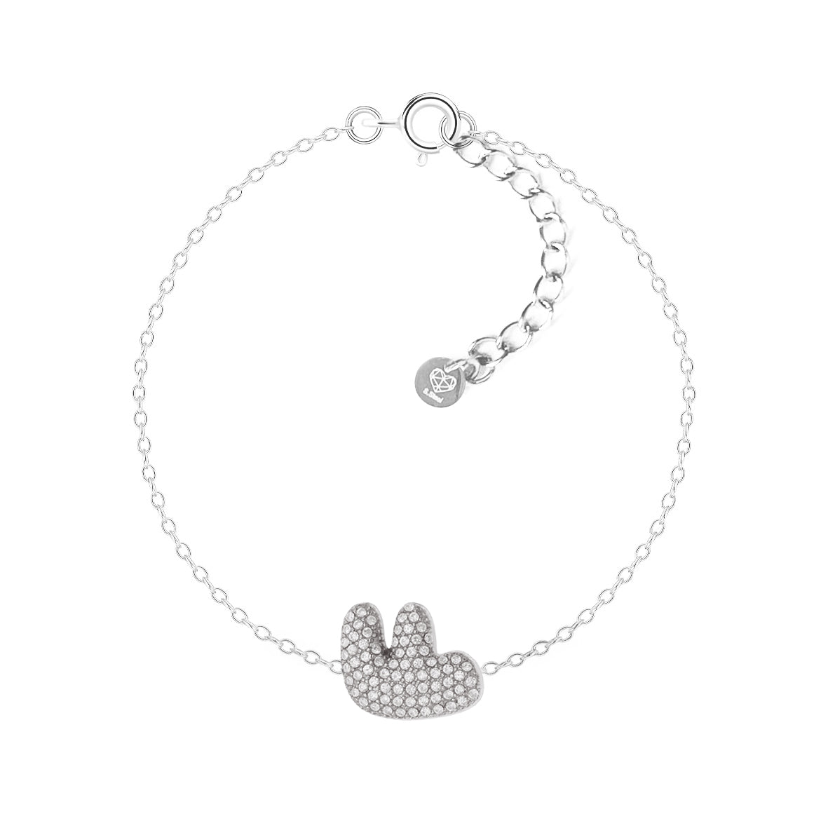 Bracciale Abc New Lettera F Argento