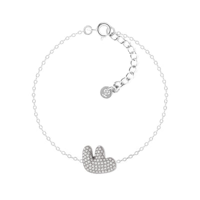 Bracciale Abc New Lettera F Argento