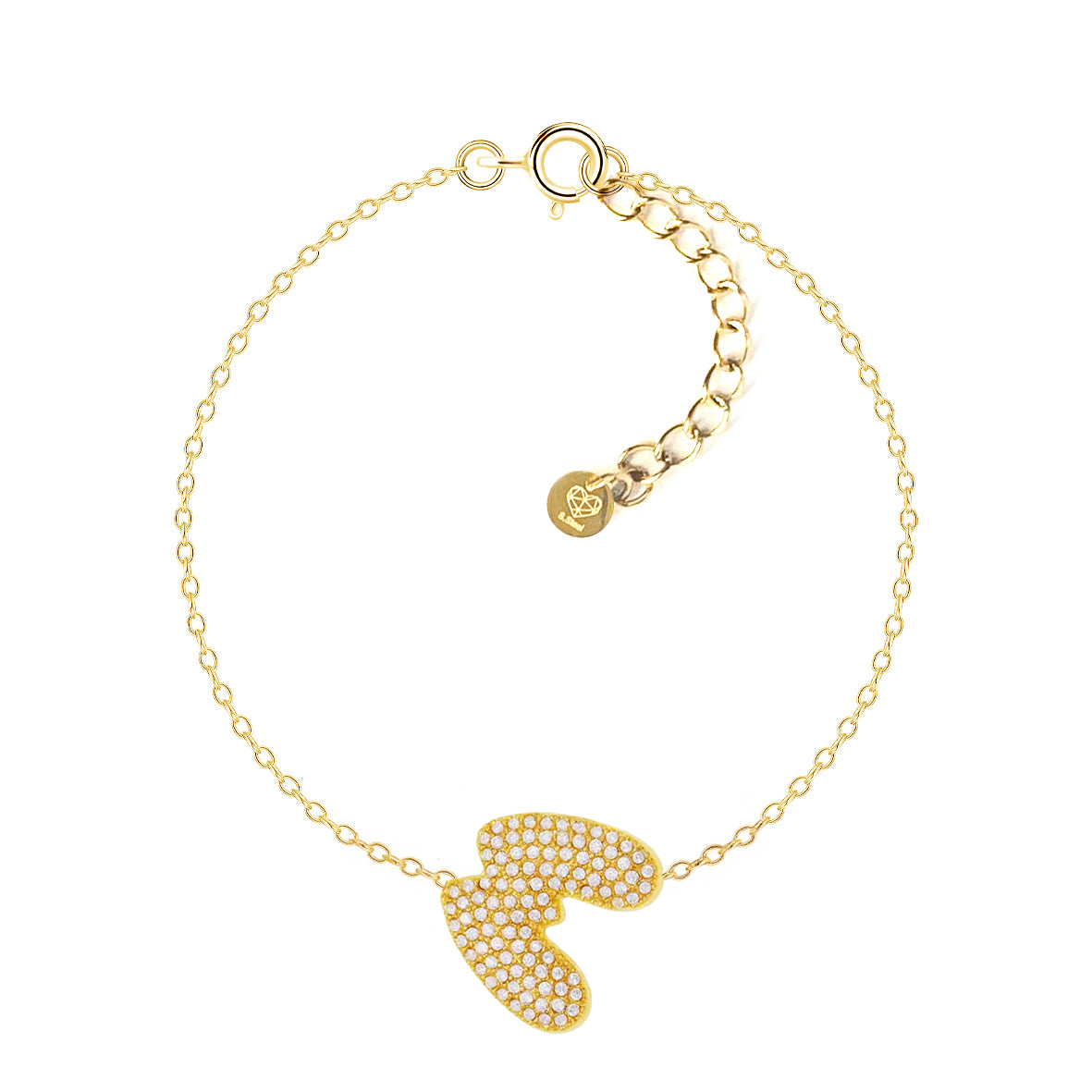 Bracciale Abc New Lettera M Oro