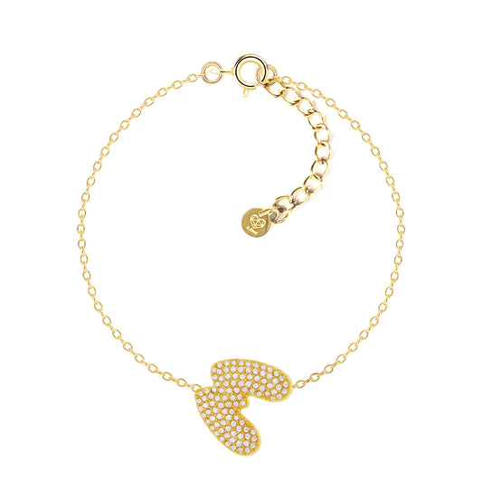 Bracciale Abc New Lettera M Oro