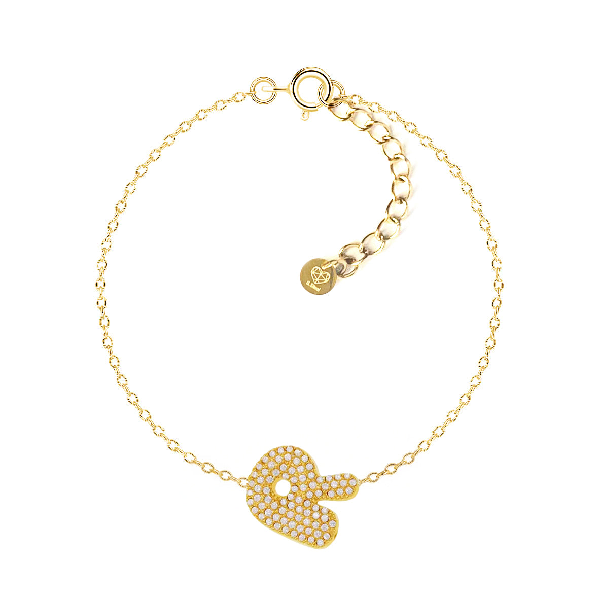 Bracciale Abc New Lettera R Oro