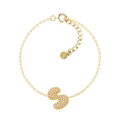 Bracciale Abc New Lettera S Oro