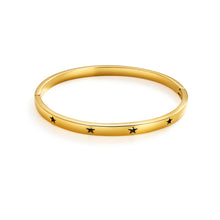 Bracciale rigido stelle vuote oro