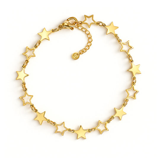 Bracciale stelle oro