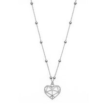 Collana lunga cuore argento
