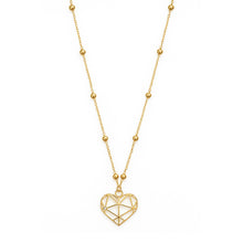 Collana lunga cuore oro