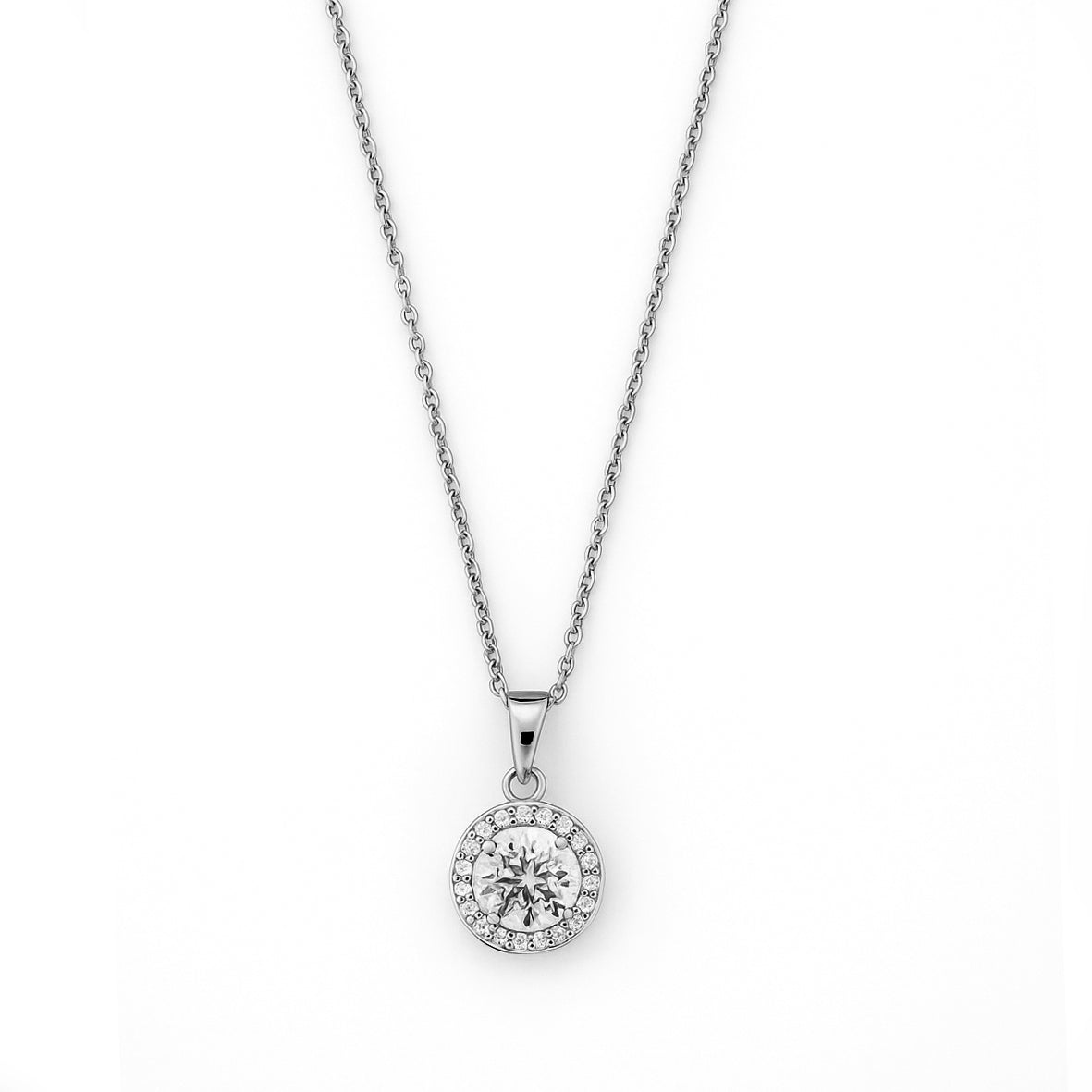 Collana punto luce argento