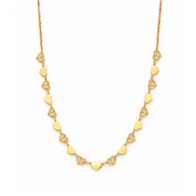 Collana cuori oro