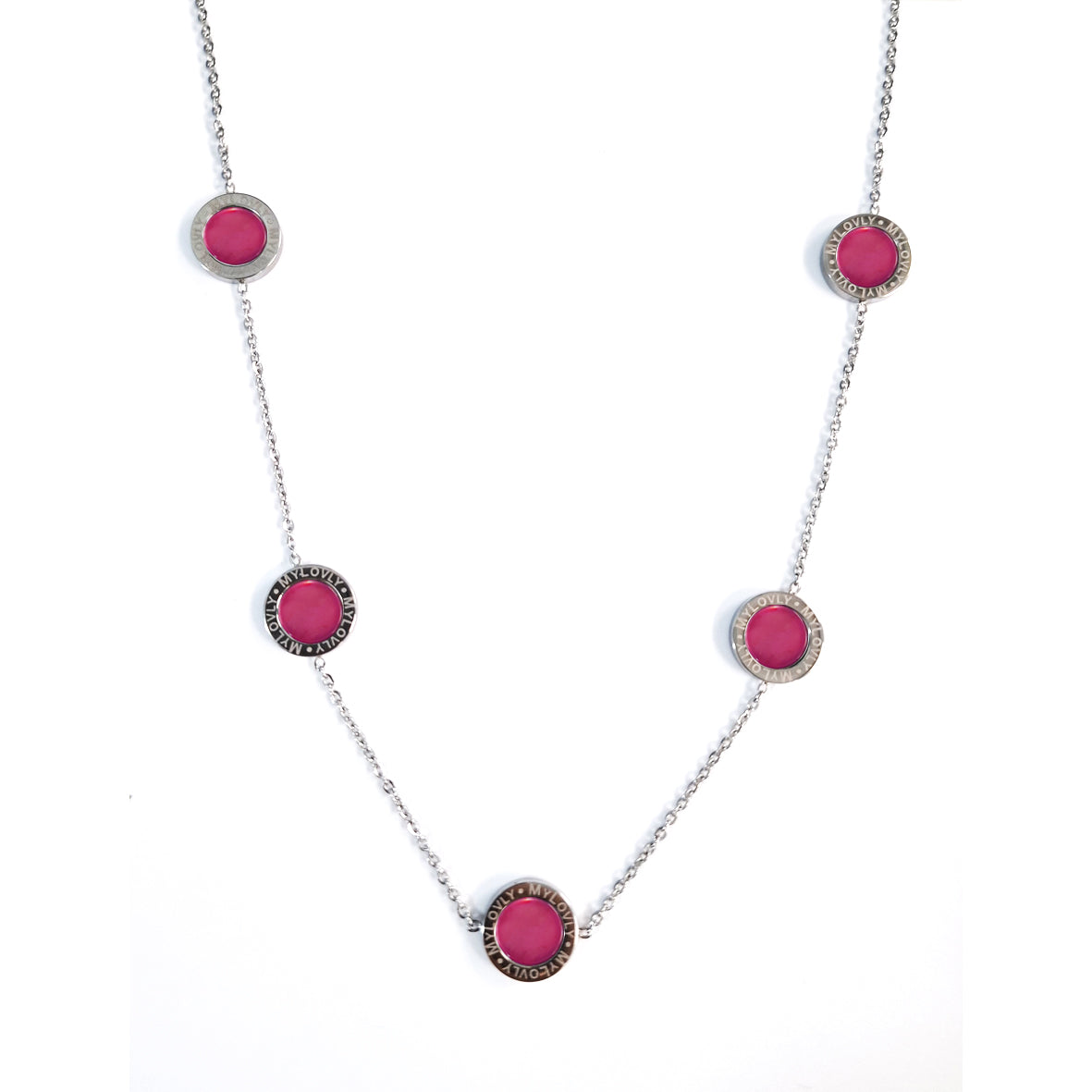 Collana Madreperla Fucsia