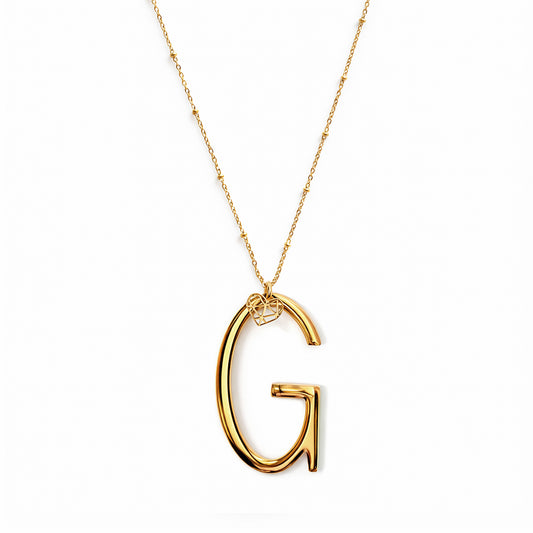 COLLANA LUNGA ABC BIG LETTERA G ORO