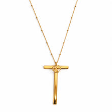 COLLANA LUNGA ABC BIG LETTERA T ORO