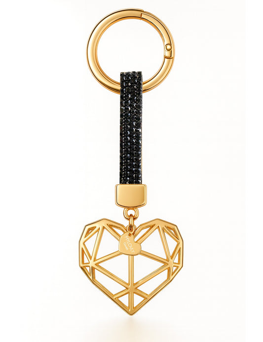 MyLovly Sisters Key Chain - portachiavi acciaio Nero
