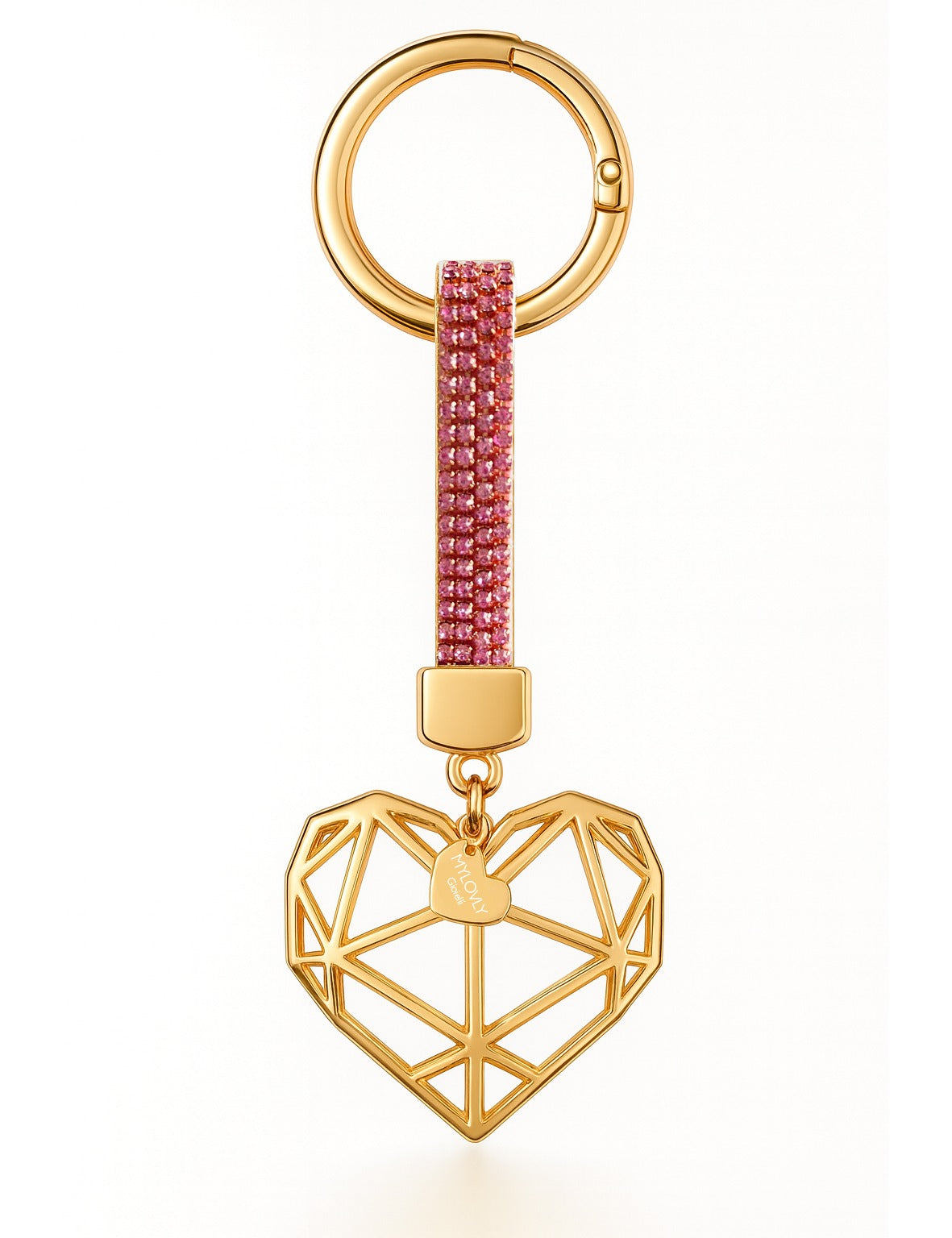 MyLovly Sisters Key Chain - portachiavi acciaio Rosa