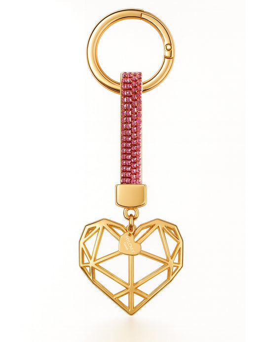 MyLovly Sisters Key Chain - portachiavi acciaio Rosa