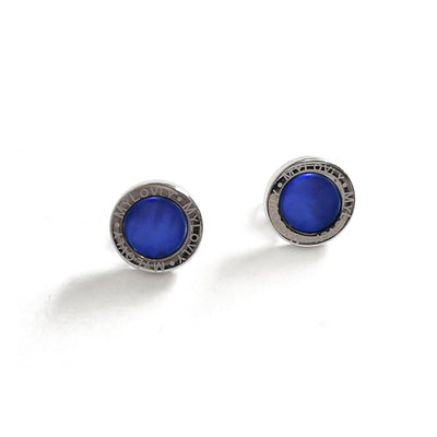 Orecchini Madreperla Blu