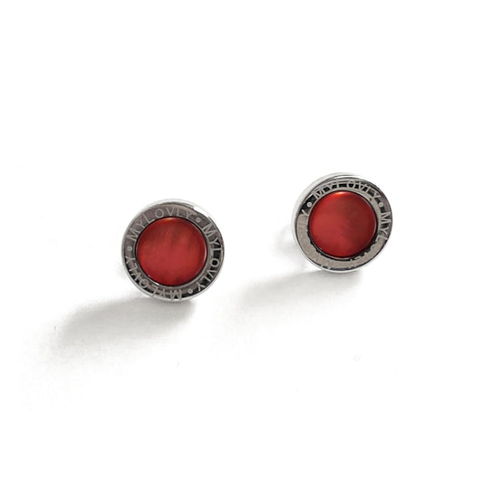 Orecchini Madreperla Rosso