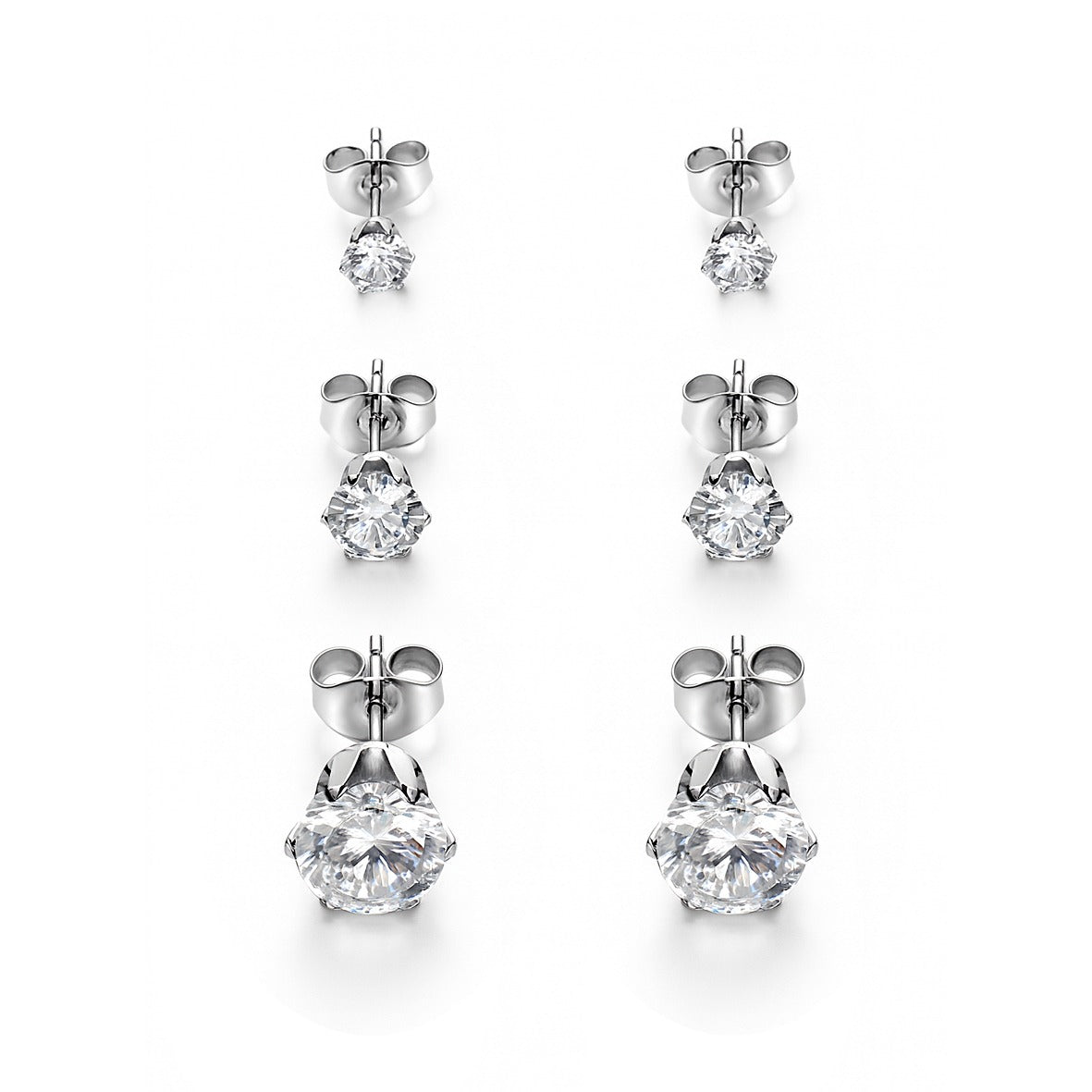 Orecchino Must Have Tris Punti Luce Argento