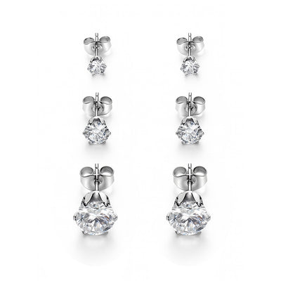 Orecchino Must Have Tris Punti Luce Argento
