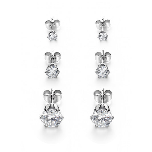 Orecchino Must Have Tris Punti Luce Argento