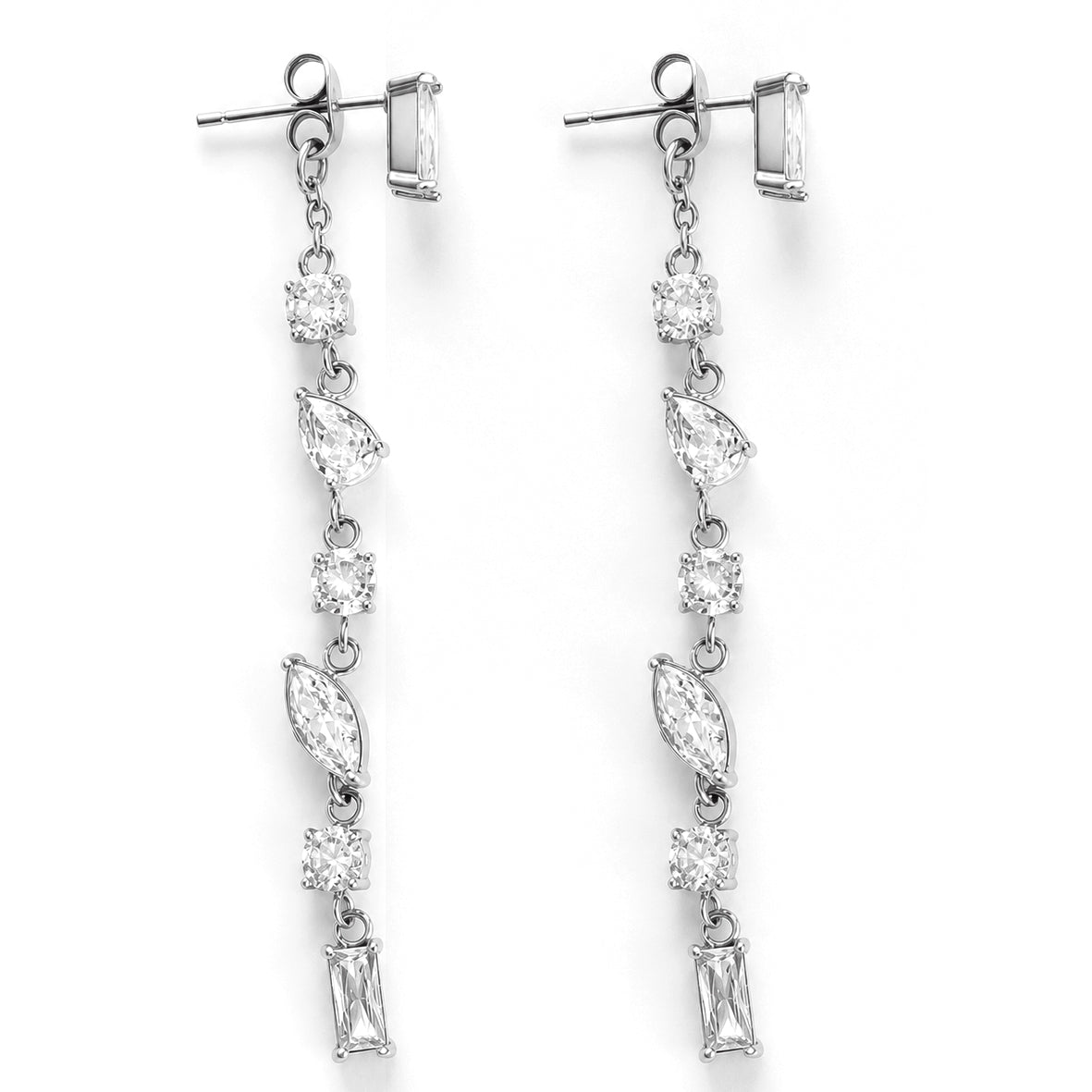 Falso Saliscendi Baguette Argento