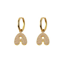 Orecchini Abc New Lettera A Oro