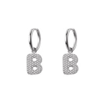 Orecchini Abc New Lettera B Argento