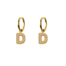 Orecchini Abc New  Lettera D Oro