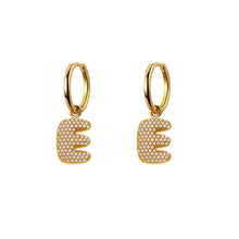 Orecchini Abc New  Lettera E Oro