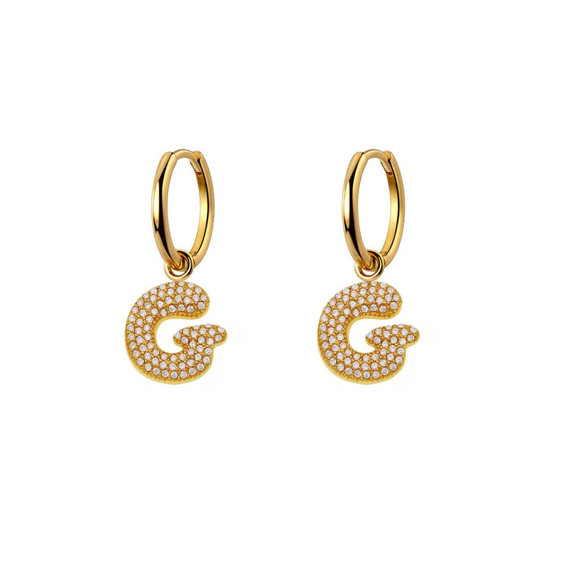 Orecchini Abc New Lettera G Oro
