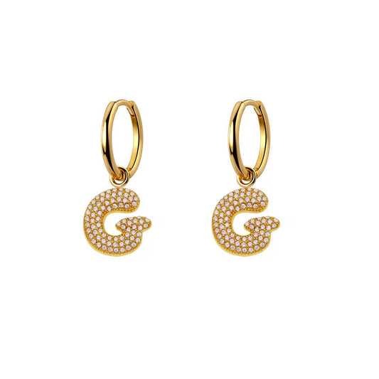 Orecchini Abc New Lettera G Oro