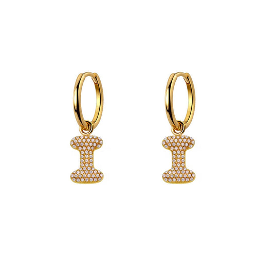 Orecchini Abc New  Lettera I Oro