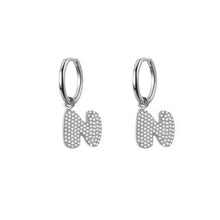 Orecchini Abc New Lettera N Argento
