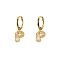 Orecchini Abc New  Lettera P Oro