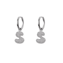 Orecchini Abc New  Lettera S Argento
