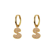 Orecchini Abc New  Lettera S Oro